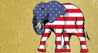 Republican elephant cartoon