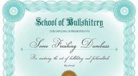 Bullshit diploma